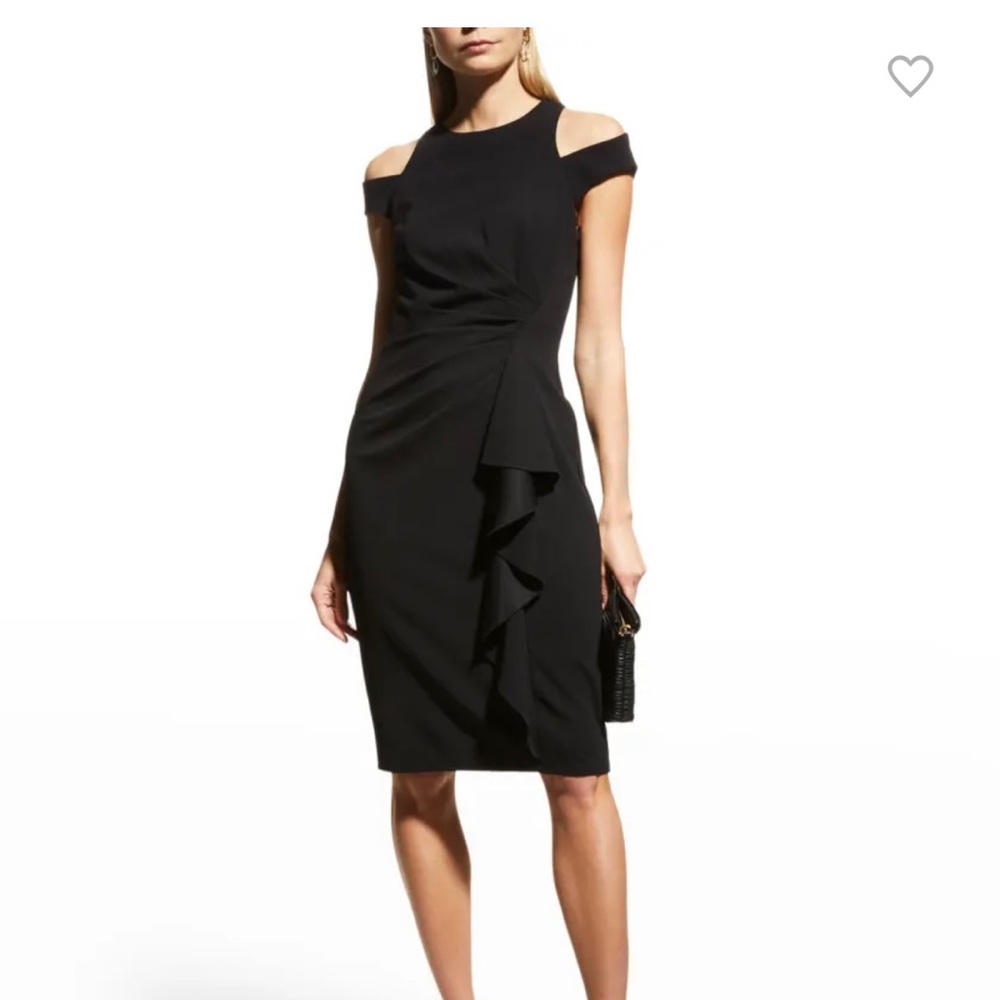 TADASHI SHOJI NWT COLD SHOULDER CREPE SHEATH DRESS